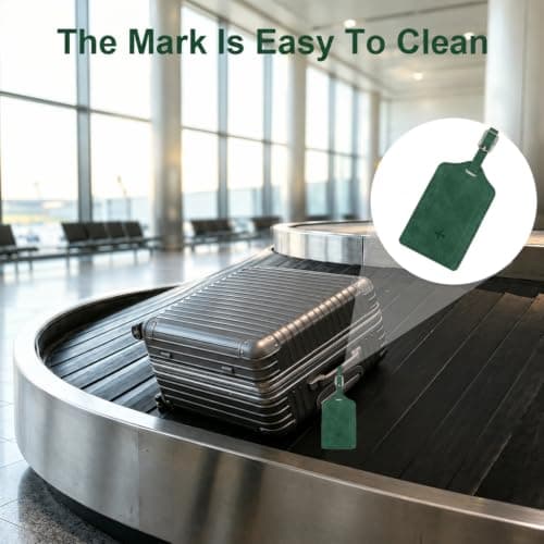 2Pcs PU Leather Luggage Tags with Privacy Flap — view 5