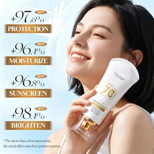 Suncream Spf 70 - Face Sunscreen 100ml - Lightweight Centella Sun Protection For Face And Body Use - Summer Holiday Essentials With Factor 70 For Daily Use And Travel — view 4