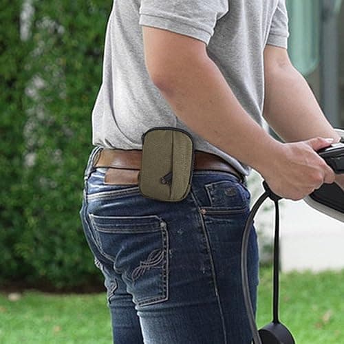 Utility Belt Pouch for Men – Small Keychain Bag, Outdoor Waist Case | Portable Coin Purse Card Holder, Nylon Earphone Pack, Hiking Travel Camping Wallet, Compact Everyday Carry Organizer — view 3