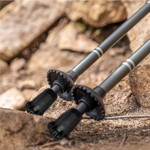 TREKOLOGY Trekking Pole Tips Replacement, 8pc/Set Hiking Pole Tips, Rubber Walking Pole Tips, Rubber Tips Trekking Poles Tip Walking Stick/ 11mm Hole Diameter (New 8pc Pack) — view 5