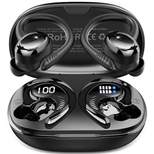 2026 Wireless Earbuds Sport, Stereo Bluetooth 5.4 Headphones, App Custom EQ