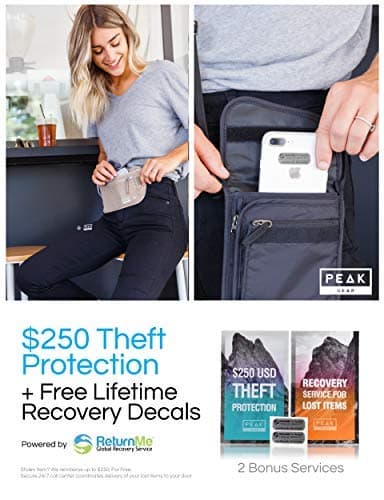Thin Profile Money Belt w/Theft Insurance and Lost & Found Service - RFID Block Liner Built-in - Rated for Security, Quality and Ease of Travel — view 4