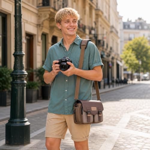 Cwatcun Camera Shoulder Bag, Waterproof Camera Sling Case for Photographers — view 5