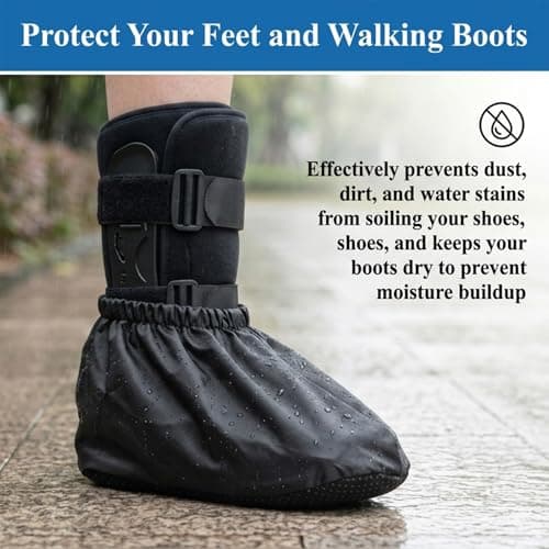 Waterproof Hiking Boot Covers, Reusable Non-Slip Overshoes, 1 Pair — view 4