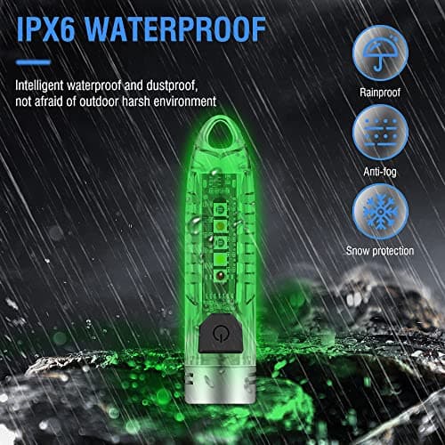 BORUIT V1 Small Torches LED Super Bright 400LM with UV — view 5