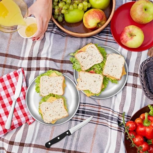 penobon Camping Cutlery Set for 2 Person, 10pcs Stainless Steel Portable Picnic Utensils Set for Camping, Picnic, Outdoor Hiking, Road Trips — view 4