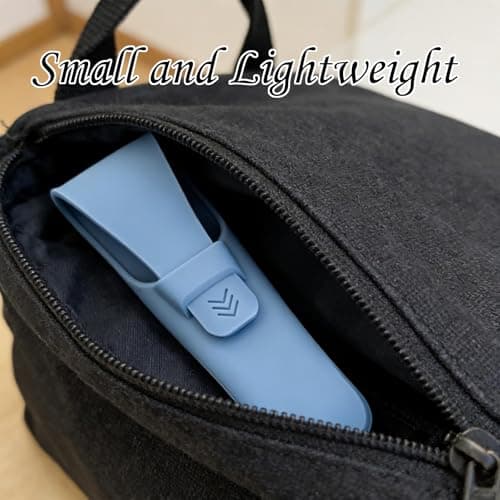 Silicone Razor Cases Waterproof Shaver Protectors Portable Travel Storage Containers for Manual Razors Safety Blades Covers Lightweight Carrying Cases for Hiking Travelling Outdoor（Grey + Blue） — view 6