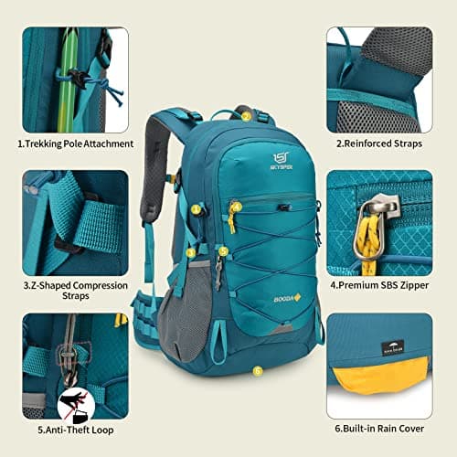 SKYSPER Rucksack 35L Hiking Backpack, Lightweight Travel Backpack Camping Trekking Backpack for Men Women — view 5