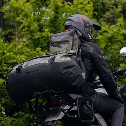 Oxford Aqua T-50 Roll Bag Motorcycle Luggage, Camouflage/Black. Waterproof — view 6