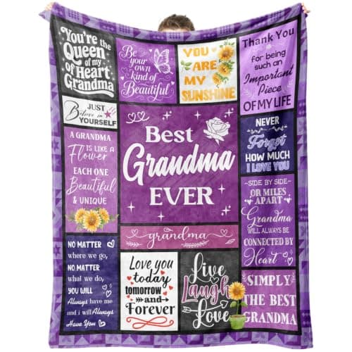 CSSGUOTOU Grandma Gifts, Gifts for Grandma Throw Blanket 150x130cm