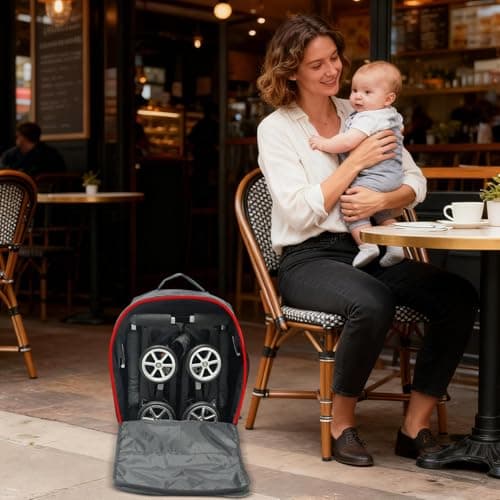 Stroller Backpack Lightweight Travel Storage Backpack — view 4