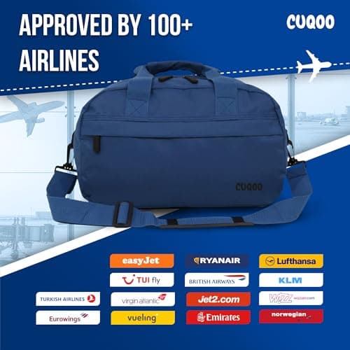 CUQOO Ryanair Backpack | Cabin Bag 40x20x25 Hand Luggage Rucksack Travel — view 3