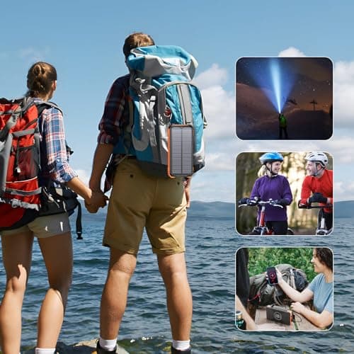 Solar Power Bank 20000mAh Wireless Charging Portable Charger — view 5
