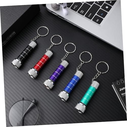 Mini 5 LED Keychain Flashlight 10 Pack for Kids Portable Torch — view 4