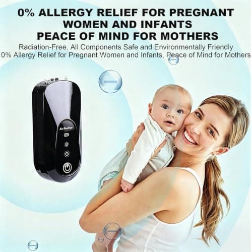 Portable Air Purifier Personal Wearable Quiet Battery Powered Filter — view 4