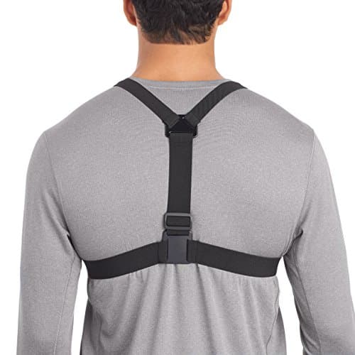 Amazon Basics Adjustable Chest Mount Harness for GoPro and Action Cameras, Lightweight & Comfortable, Black — view 4