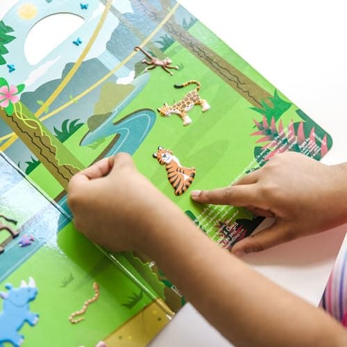 Melissa & Doug Puffy Sticker Play Set: Safari - 42 Reusable Stickers Travel Activities for Kids, Reusable Sticker Toy, for Kids Ages 4+ - FSC Certified - FSC Certified — view 6