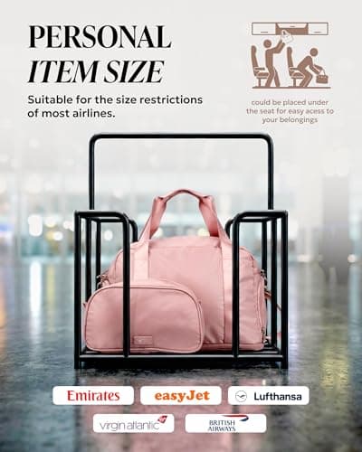 LUGG Jetset 3-Piece Travel Set – 55x35x23 cm Hard Shell Cabin Suitcase, Duffel Bag and Toiletry Bag for Lightweight Airline Hand Luggage and Weekend Travel — view 5