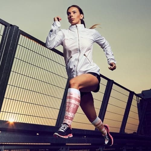 DRESHOW 4 Pairs Compression Socks For Women&Men Circulation Best Support for Athletic Running Cycling Travel — view 3