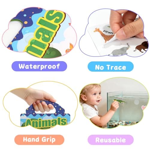 BuyCard 6 Pack Reusable Sticker Book for 2 3 4 Year Olds — view 3