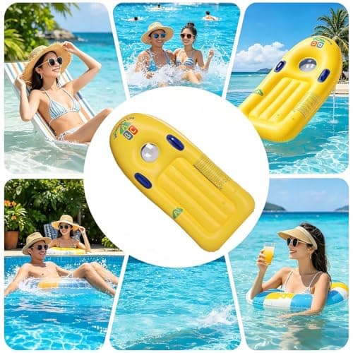 Inflatable Surfboard – 45.28x20.87x5.12inch | PVC Bodyboard With Handles | Anti-Slip Children’s Water Skiing Board And Pool Float | Portable Summer Beach Toy For Surfing Training And Lake Entertainmen — view 3