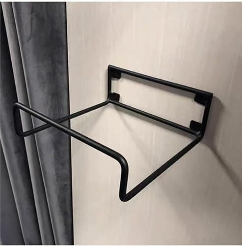 EPEPE 2 Pieces Wall Mounted Pillow Storage Rack, Metal U-Shaped Black Display Holder, Seasonal Cushion Organizer, Home Decor Rack for Retail Store, Hotel — view 6