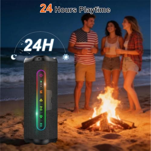 Hupoaf Magnetic Golf Bluetooth Speaker, 20W Loud Stereo Sound, 24H Playtime — view 4