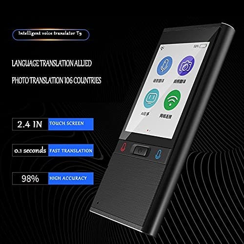 WDSOPK T9 Offline Portable Intelligent Voice Translator Multilingual Instant Translator Business Travel Translation Machine(Rose Gold) — view 2