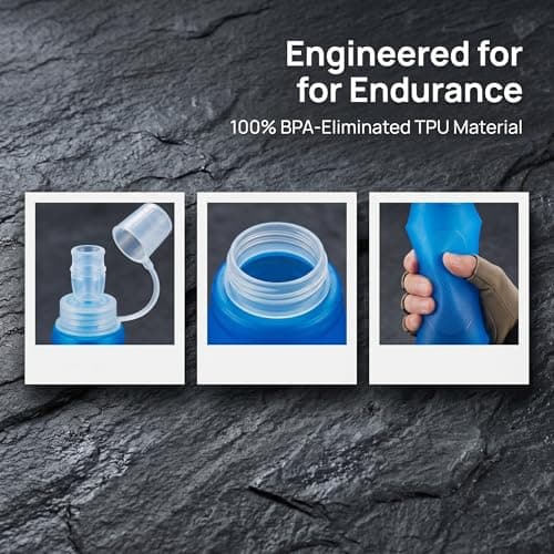 2PCS 500ml Soft Flask Water Bottles, Lightweight Leakproof BPA-Free Bottle — view 5