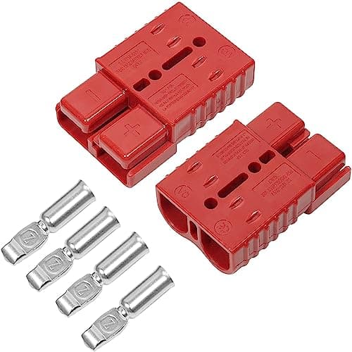 Anderson Connector 175A 600V with Rubber Caps Red Pack of 2