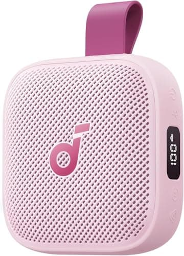 soundcore Boom Go 3i Portable Bluetooth Speaker by Anker, 24H Playtime, 15W Punchy Sound, Emergency Charging, Powerful BassUp 2.0, Bluetooth 6.0, IP68 Waterproof for Hiking/Cycling/Camping (Pink)
