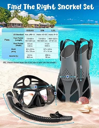 Zenoplie Snorkel Set Adults, with Flippers — view 5