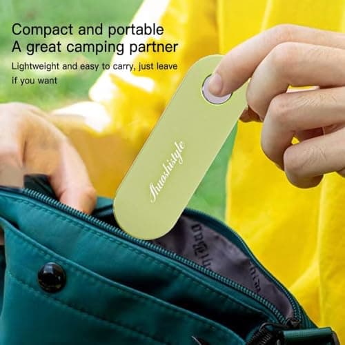 Household Folding Storage Paring Peeler, Portable Compact Size Kitchen Multi-Function Paring Knife Sharp Stainless Steel Blade Scraper Knife Suitable for Camping Picnics and Travel (Yellow) — view 2