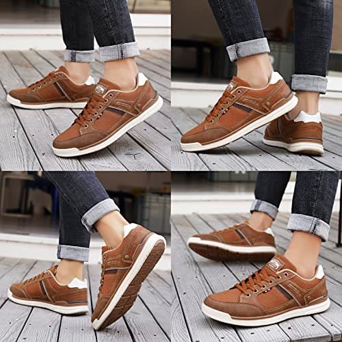 TARELO Mens Trainers Casual Shoes Fashion Lace Up Walking Sneakers — view 2