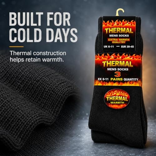 ZANGOC Thermal Socks 3Pack Extra Warm Thick Sock For Men & Women — view 4