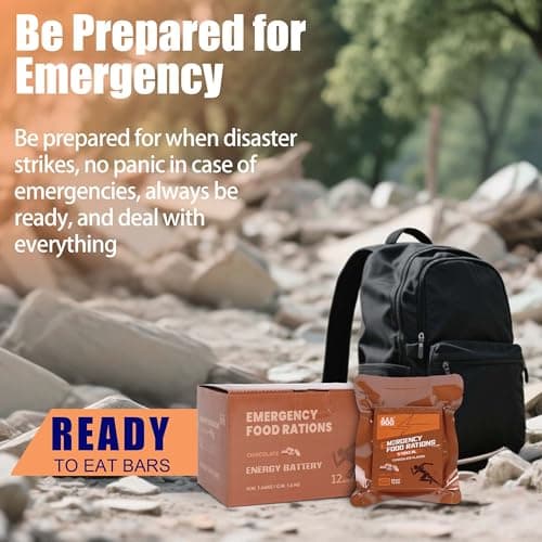 Emergency Food Rations, High Energy Biscuits, Chocolate Flavor 12 Packs — view 6