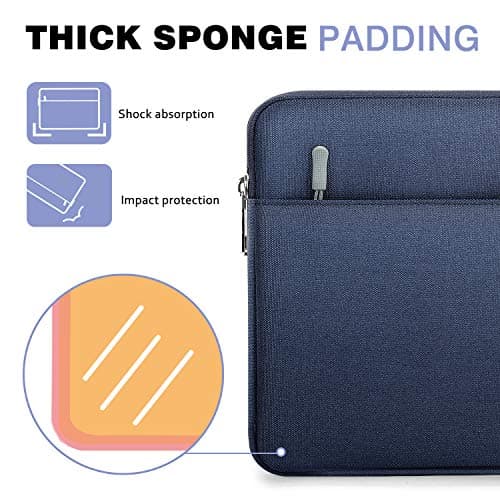 MoKo 9-11 Inch Tablet Sleeve Bag Carrying Case Fits New 11 inch iPad Air M3, iPad A16 2025, iPad Pro 11 M4/Air M2, iPad Air 5/4/3th, iPad 10/9/8/7th, Indigo — view 4