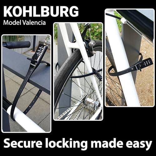 KOHLBURG Lightweight Bike Lock [Zip Tie Lock, 20" Small] Secure Combination — view 3