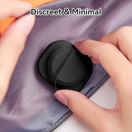 2 Pack for Airtag & Moto Tag Sticker Adhesive Mount, for Airtag Fabric Holder Case with 3M Adhesive Stick on Wallet/TV Remote/Car/Luggage/Bags/Drones, Full Protective Cover for Air Tags, Lightweight — view 3