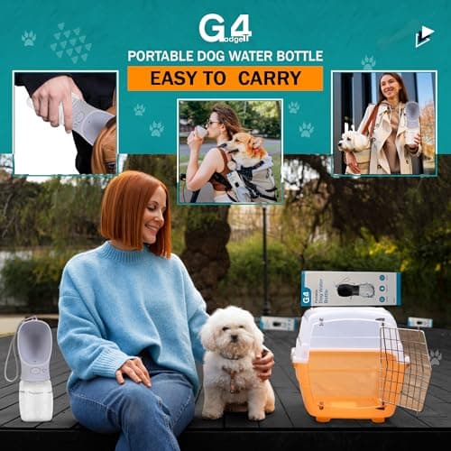 Dog Water Bottle 350ml Leak-Proof Pet Water Dispenser Food-Grade Antibacterial Pet Water Bottle – Leak-Proof Portable Outdoor Drinking Cup for Dogs & Cats, Travel Gift for Pets — view 6