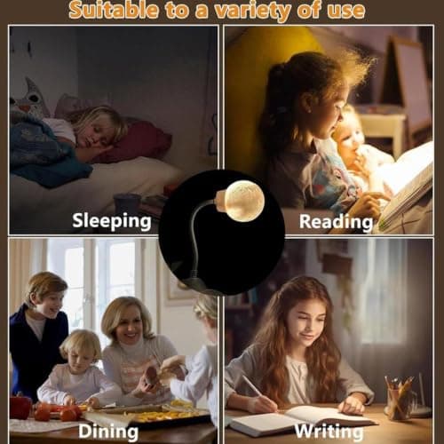 Moon Night Light - Voice Controlled Lamp, Desktop LED Light for Bedroom — view 5