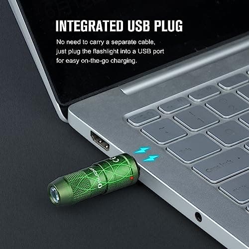 OLIGHT imini 2 Keychain Rechargeable Small EDC Torch, OD Green — view 4