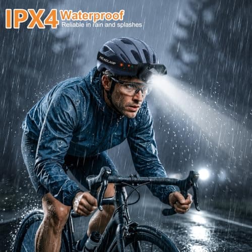 4 Pack Rechargeable Head Torch, Waterproof Super Bright LED Headlamp — view 5