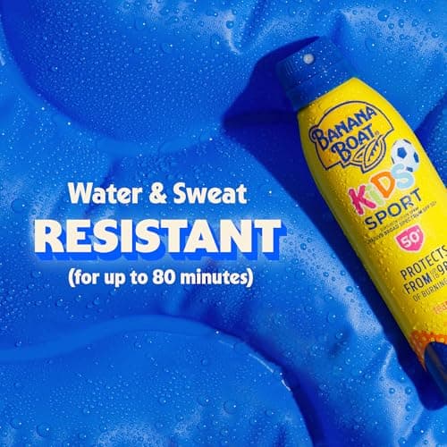 Banana Boat Sunscreen Kids Sport, Tear-Free Broad Spectrum Sunscreen Spray - SPF 50-6 Ounce Twin Pack — view 6