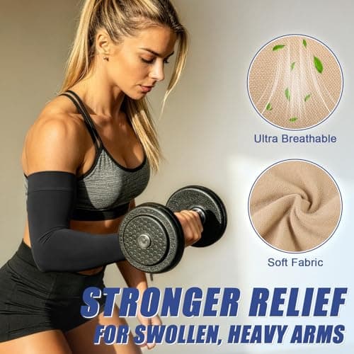 Beister 15-20 mmHg Compression Arm Sleeves for Pain Relief, Single — view 5