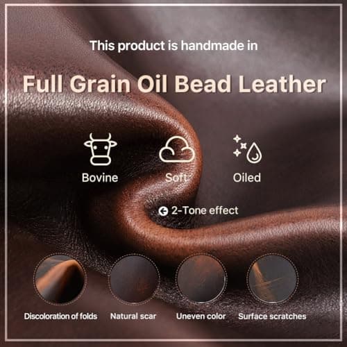 CONTACTS Handmade Leather Manicure Set Case, Empty Travel Nail Clipper Pouch for Men, Full Grain Leather Personal Tools Pouch with 7 Elastic Loops, Brown — view 6