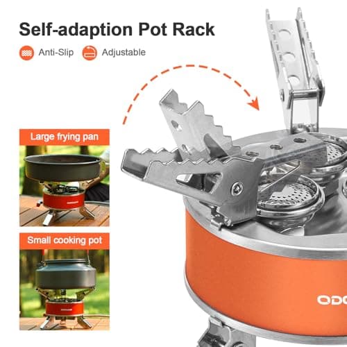 Odoland 4000W Camping Stove, Windproof Adjustable Lightweight Backpacking Gas Stoves, Portable Camp Propane Burner with EVA Box for Outdoor Camping Hiking — view 5