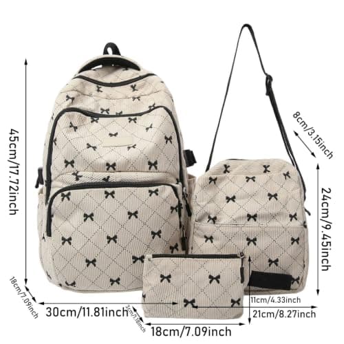 Girls School Bag Set,Large Capacity 3 Piece Backpack For Kids Cute Cartoon Style Travel With Spacious Compartments And Comfortable Straps — view 5