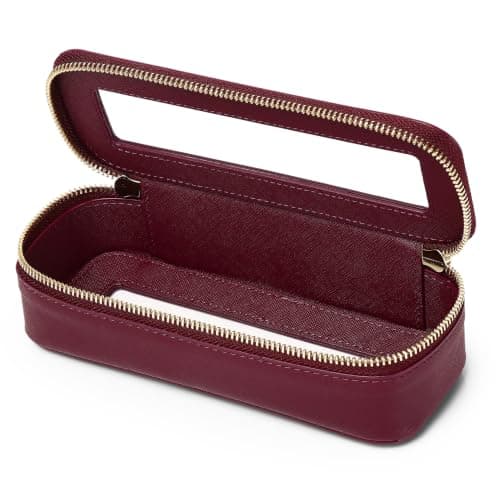 LOFOWN Makeup Brush Bag (Burgundy, SLIM)