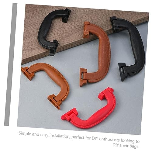 ABOOFAN Luggage Replacement Handles and Easy Installation Plastic 6pcs Black with Foldable Design Suitcase Grip Handles for Travel Bags and DIY Repairs — view 3